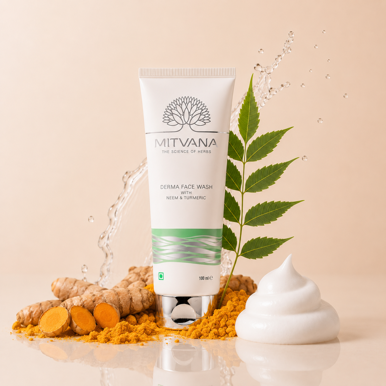 Derma Face Wash with Neem and Turmeric 100ml