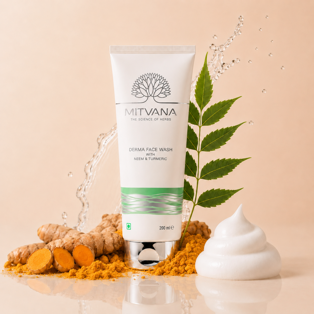 Derma Face Wash with Neem and Turmeric 200ml