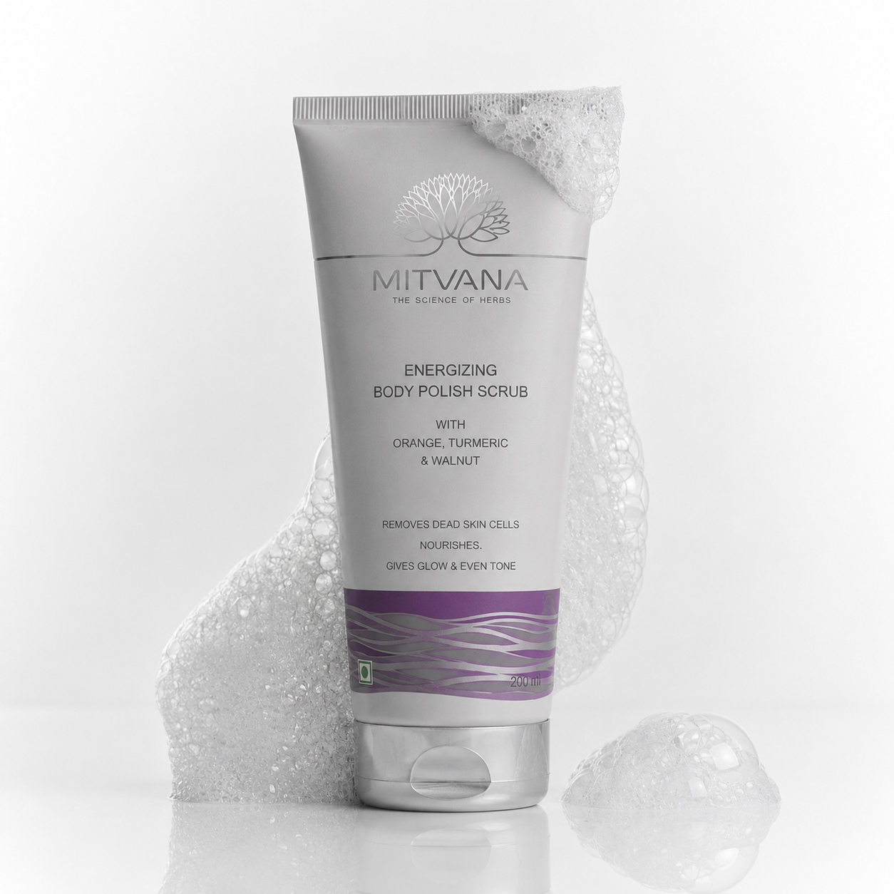 Energizing Body Polish Scrub With Orange Turmeric & Walnut