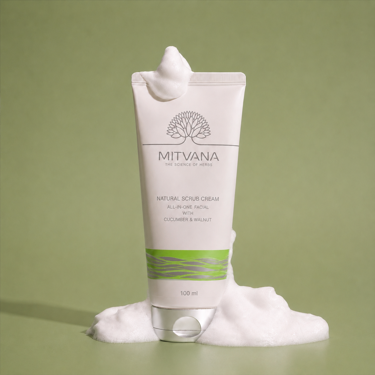 Natural Scrub Cream with Cucumber & Walnut 100 ML