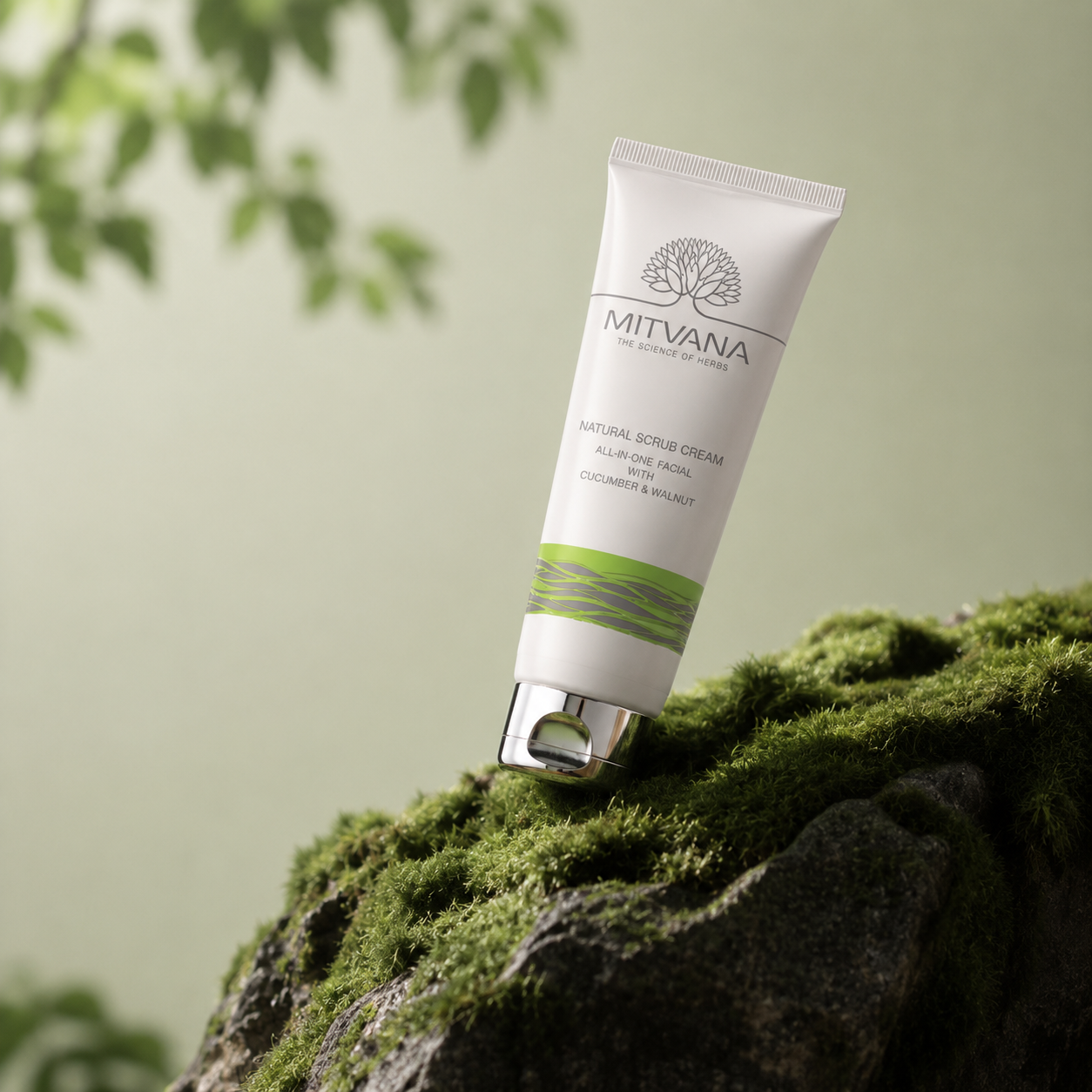 Natural Scrub Cream with Cucumber & Walnut 150 ML