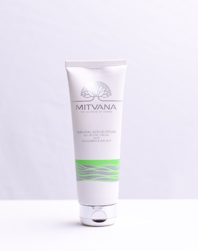 Natural Scrub Cream with Cucumber & Walnut 100 ML